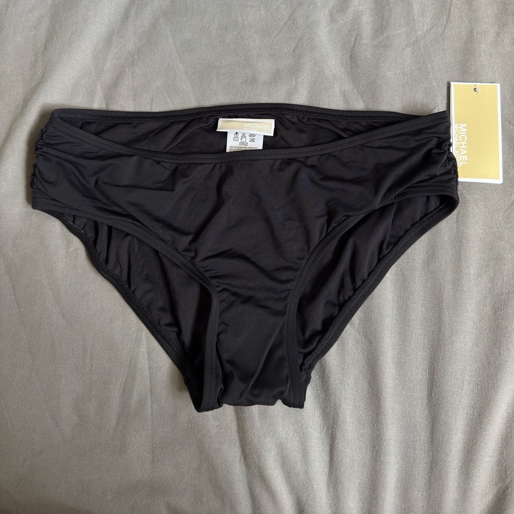 Michael Kors Black Bikini Bottom, new, size:S